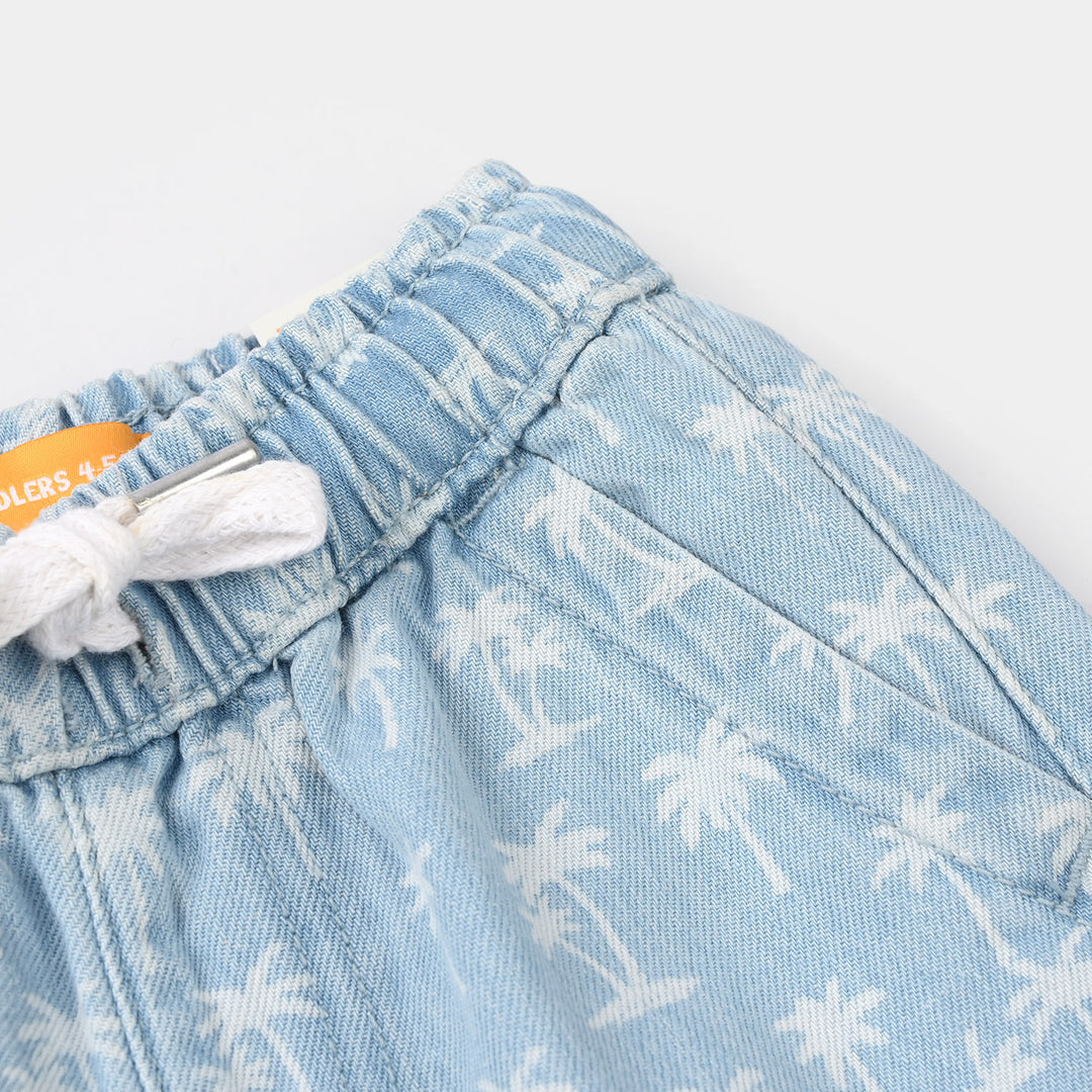 Boys Denim Rigid Short - Light Blue