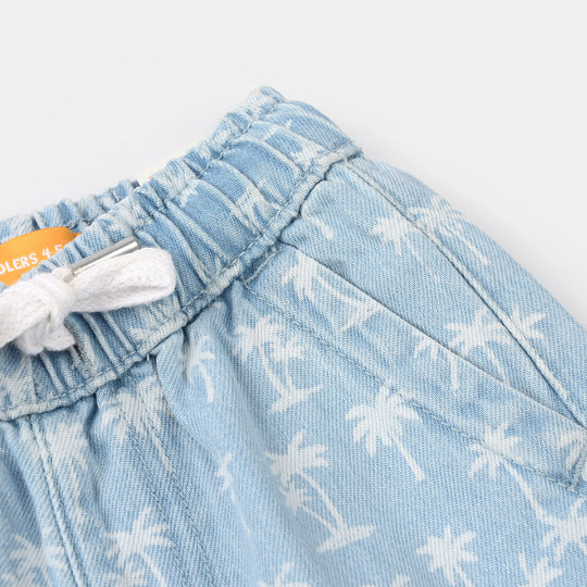 Boys Denim Rigid Short - Light Blue