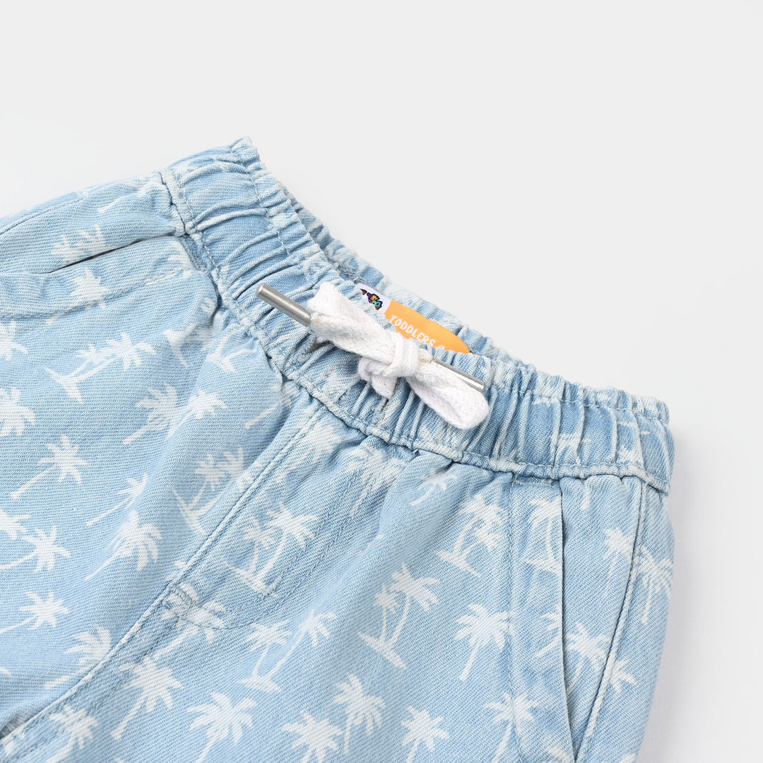 Boys Denim Rigid Short - Light Blue