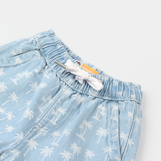Boys Denim Rigid Short - Light Blue