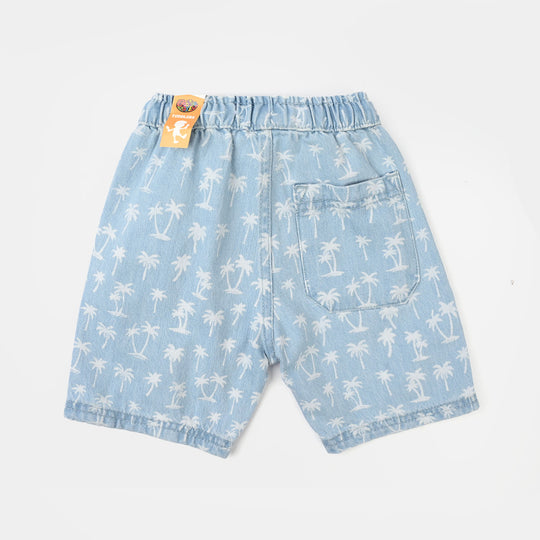 Boys Denim Rigid Short - Light Blue