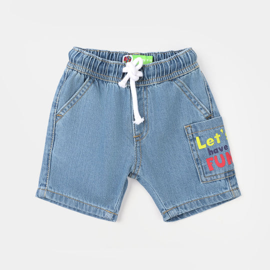 Infant Boys Denim Rigid Short - Light Blue
