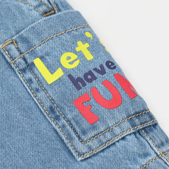 Infant Boys Denim Rigid Short - Light Blue