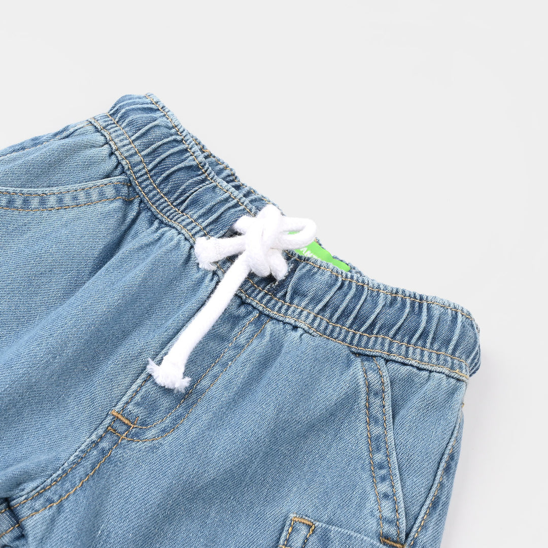Infant Boys Denim Rigid Short - Light Blue
