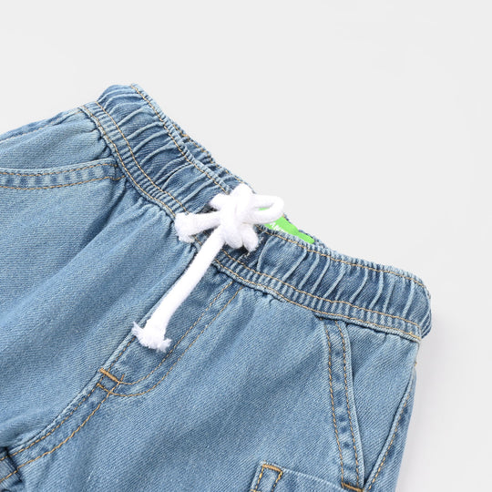 Infant Boys Denim Rigid Short - Light Blue