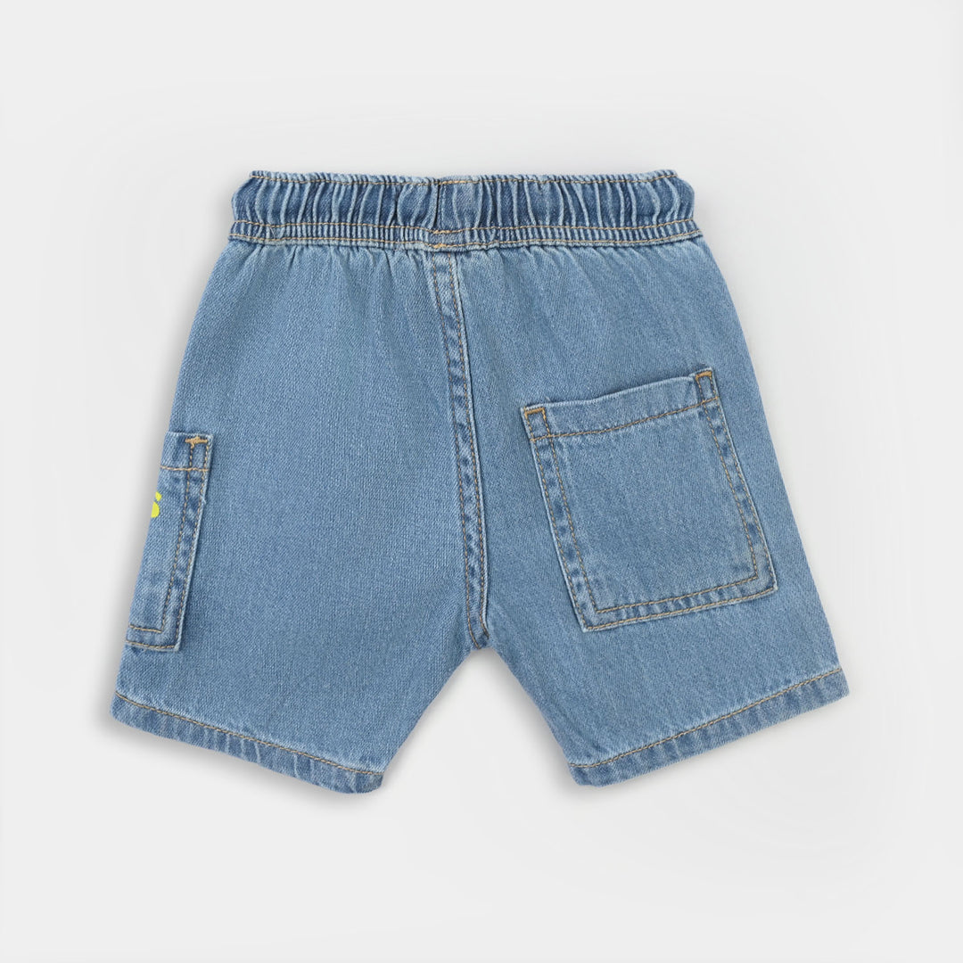 Infant Boys Denim Rigid Short - Light Blue