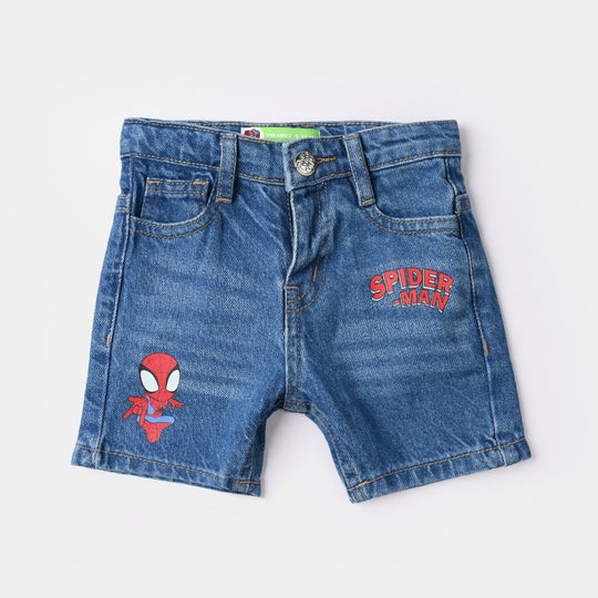Infant Boys Denim Shorts (Charcter) - Mid Blue