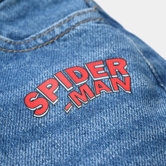 Infant Boys Denim Shorts (Charcter) - Mid Blue