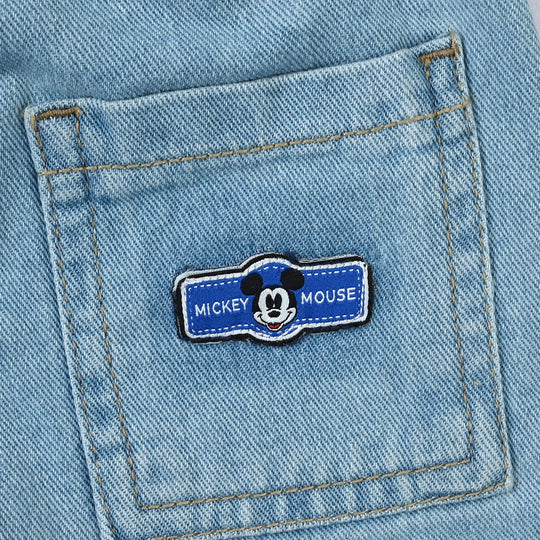 Infant Boys Denim Rigid Shorts Character - Light Blue