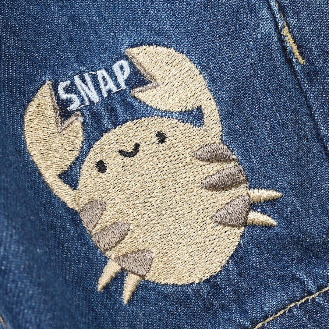 Infant Boys Denim Rigid Shorts -Dark Blue