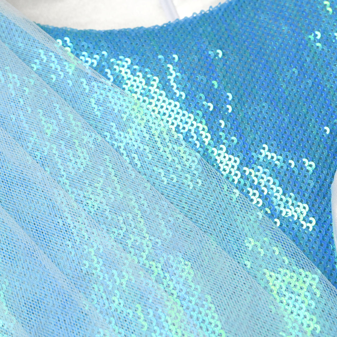 Girls Sequence Fancy Frock (Dreamy) - Blue