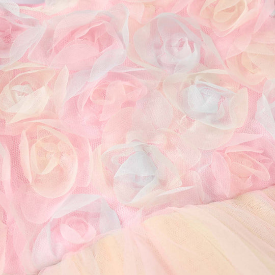 Infant Girls Net Fancy Frock-  Multi