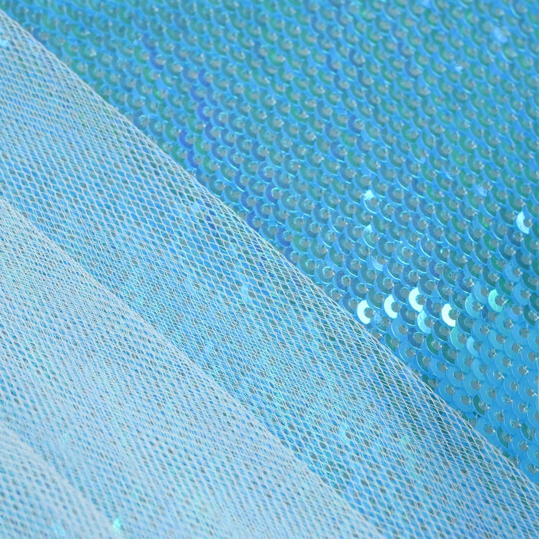 Infant Girls Sequence Fancy Frock - Blue