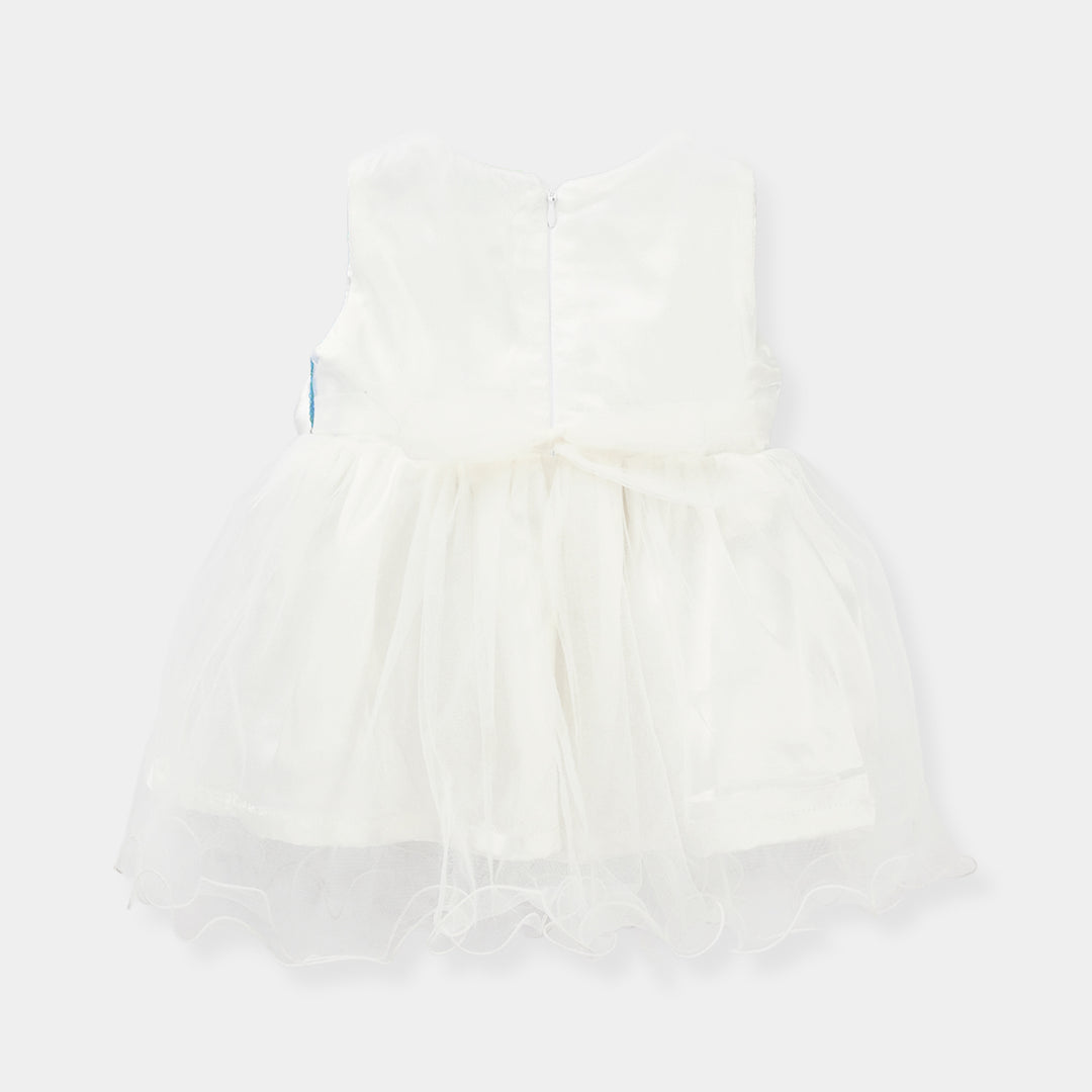 Infant Girls Sequence Fancy Frock - Blue