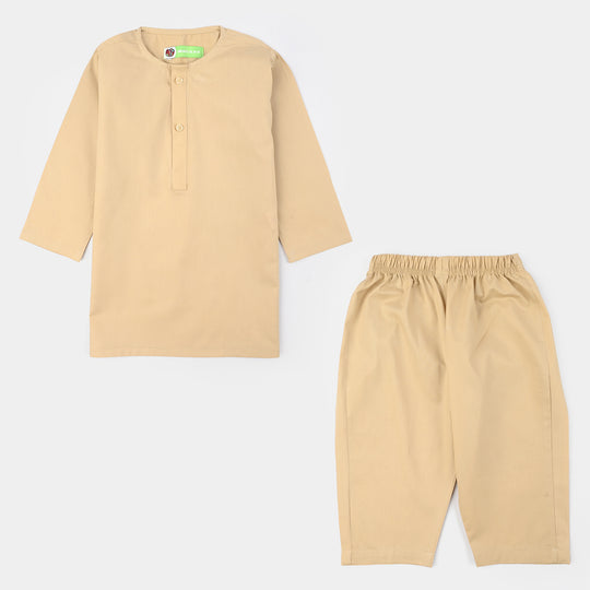 Infant Boys Cotton Poplin Kurta Pajama - Basic