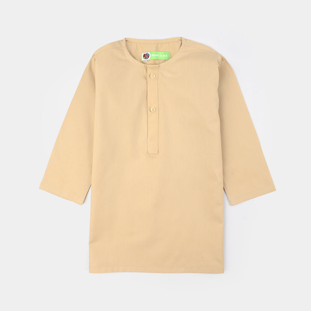 Infant Boys Cotton Poplin Kurta Pajama - Basic