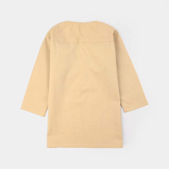 Infant Boys Cotton Poplin Kurta Pajama - Basic