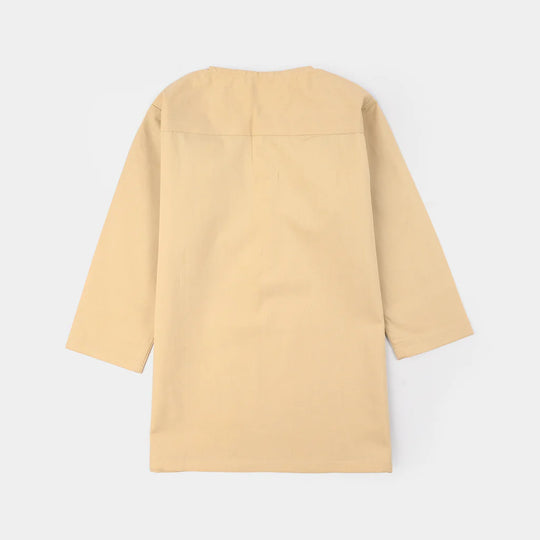 Infant Boys Cotton Poplin Kurta Pajama - Basic