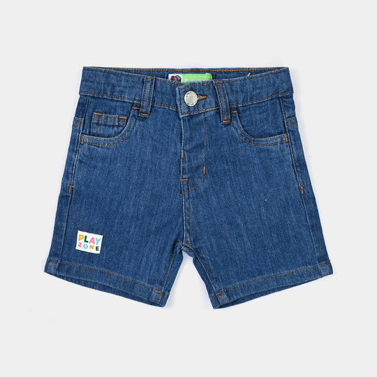 Infant Boys Denim Rigid Shorts - Mid Blue