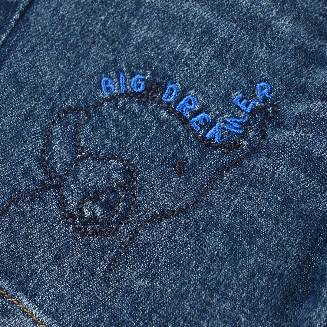 Infant Boys Denim rigid SHORT BIG DREAMER-Mid Blue