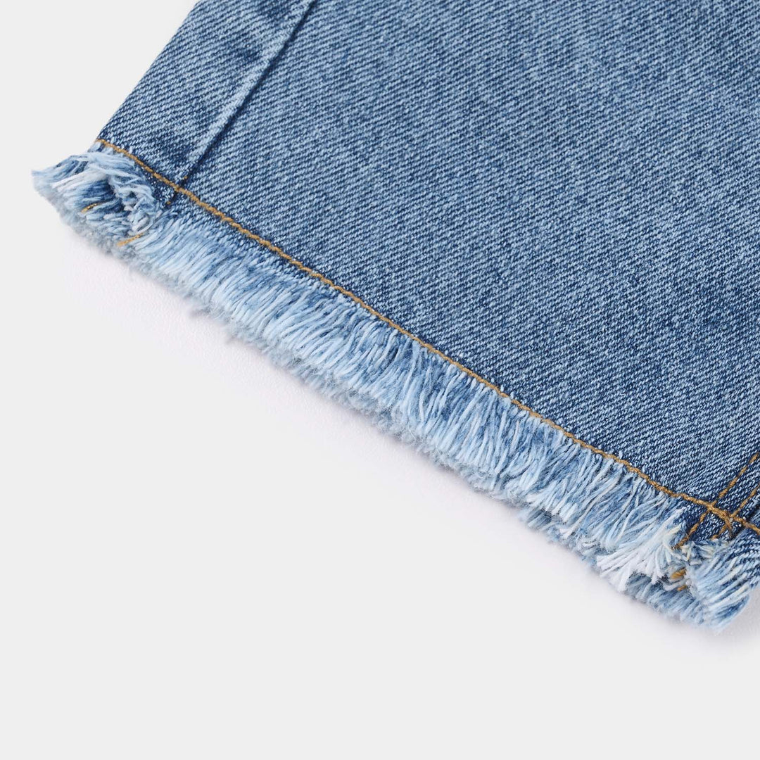 Infant Girls Denim rigid SHORT DETAIL-LT.Blue