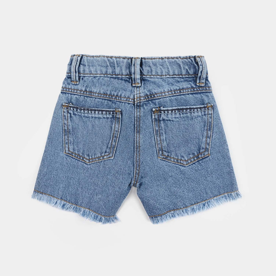 Infant Girls Denim rigid SHORT DETAIL-LT.Blue