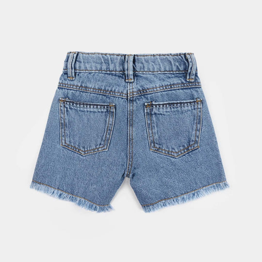 Infant Girls Denim rigid SHORT DETAIL-LT.Blue