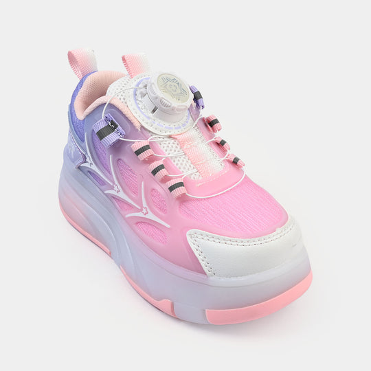 Girls Roller Skate Walking Shoes With Four-wheel & Multi Lights