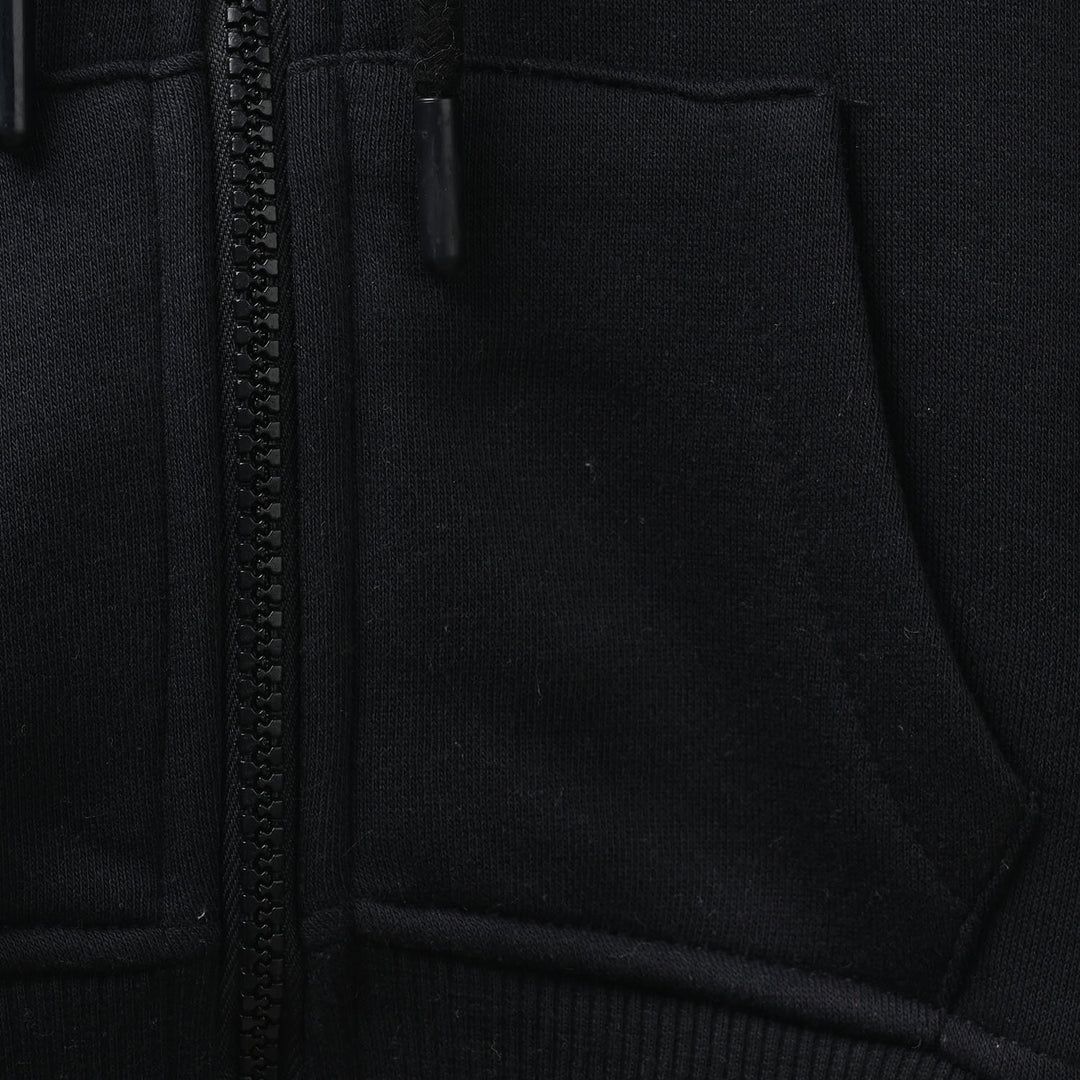 Infant Girls Fleece Jacket (Pink Bow) - Black