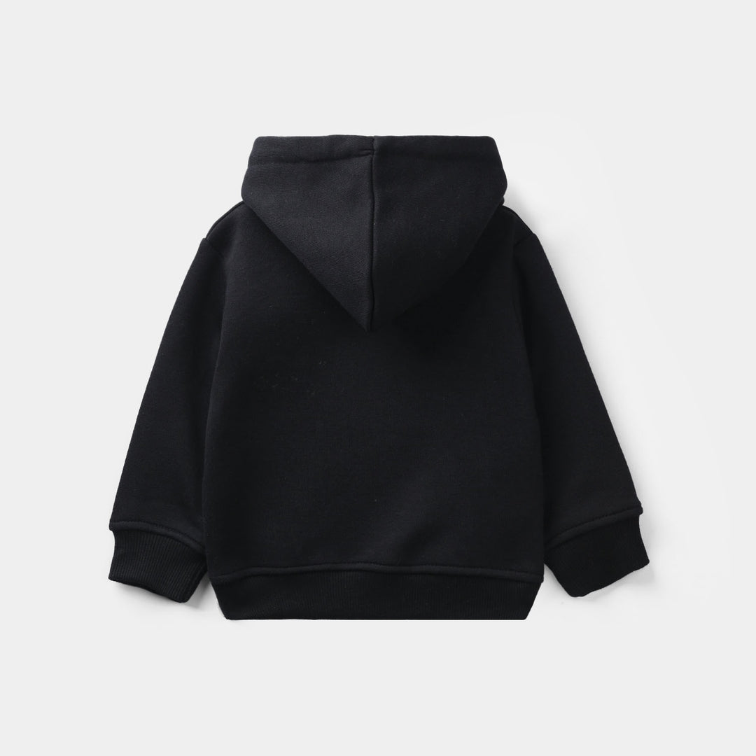 Infant Girls Fleece Jacket (Pink Bow) - Black