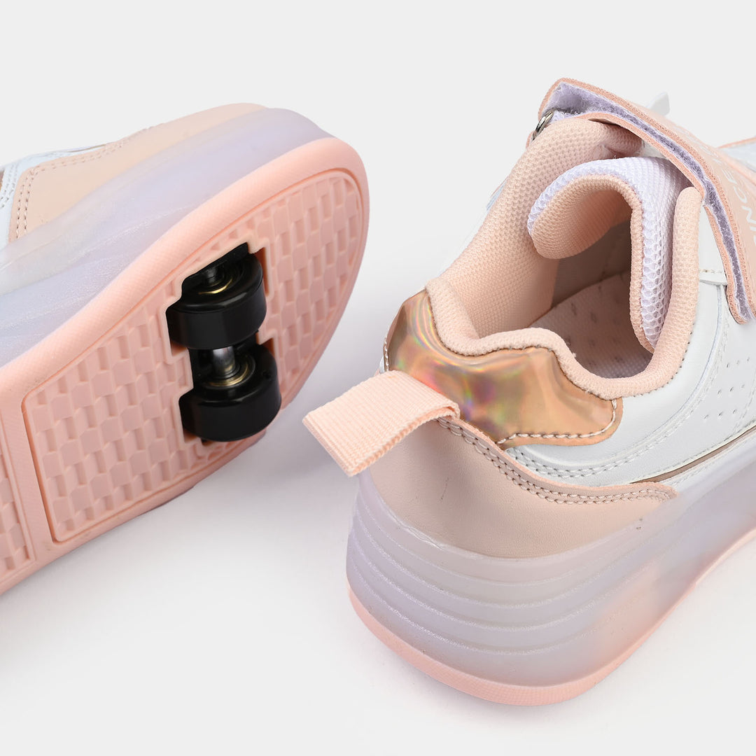 Roller Skate Walking Shoes With Four-wheel & Multi Lights