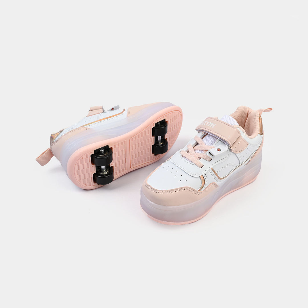 Roller Skate Walking Shoes With Four-wheel & Multi Lights