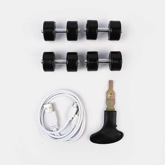 Roller Skate Walking Shoes With Four-wheel & Multi Lights