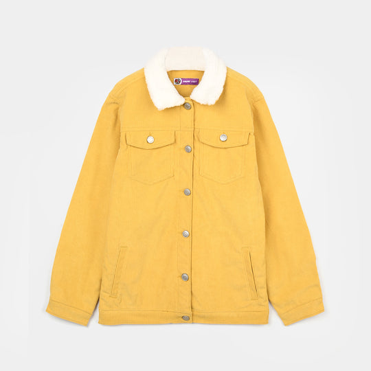 Girls Corduroy Jacket Outstanding-Yellow