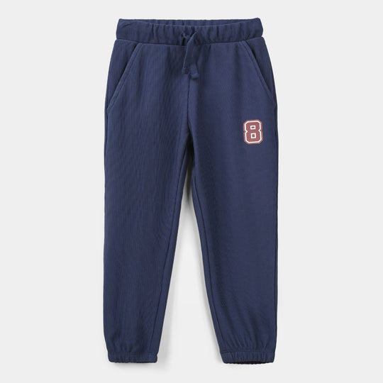 Boys Jacquard PAJAMA "8"-NAVY