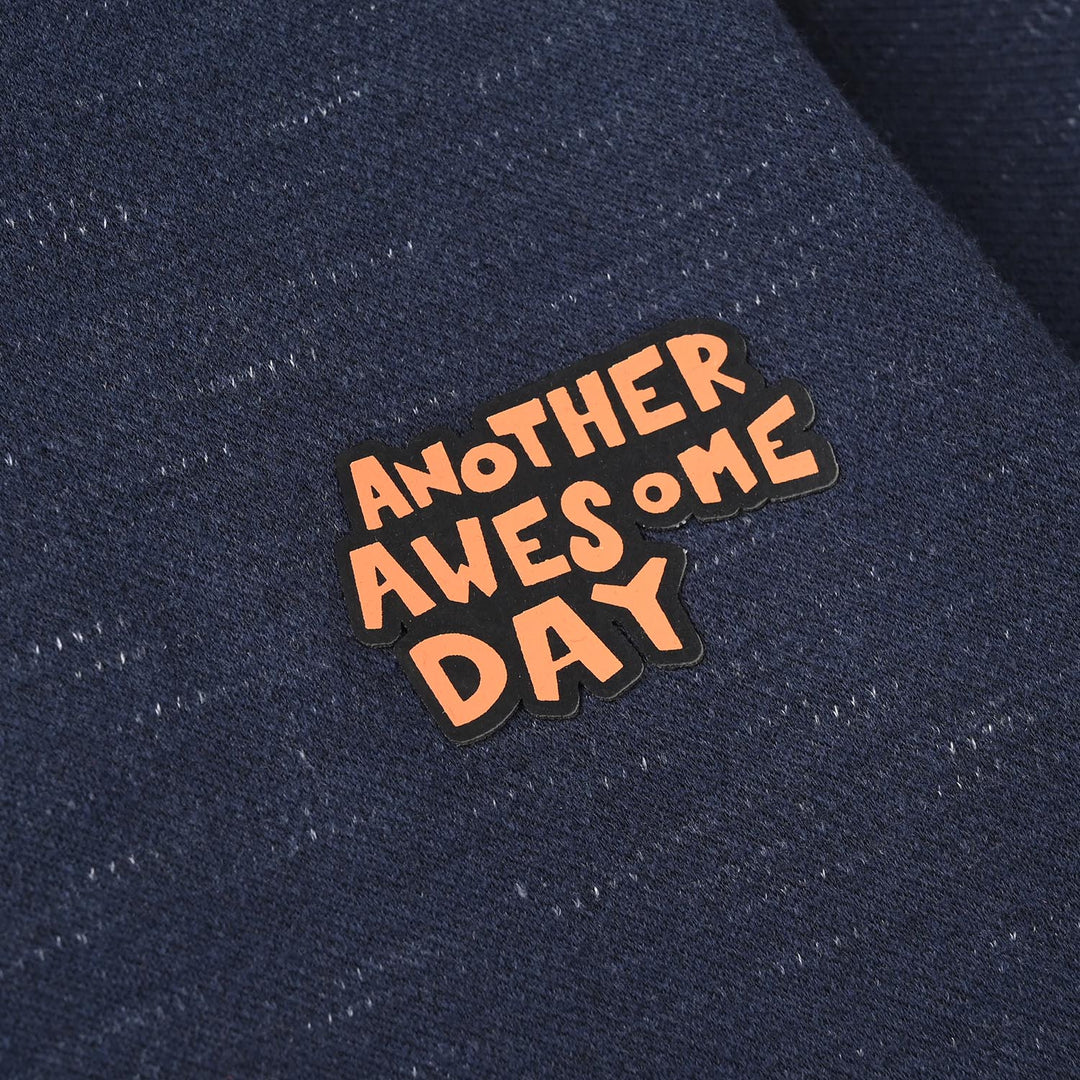 Boys Jacquard T-Shirt-NAVY