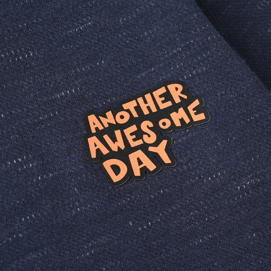 Boys Jacquard T-Shirt-NAVY