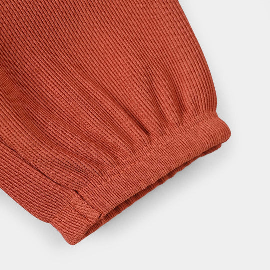 Infant Boys Jacquard PAJAMA-ORANGE