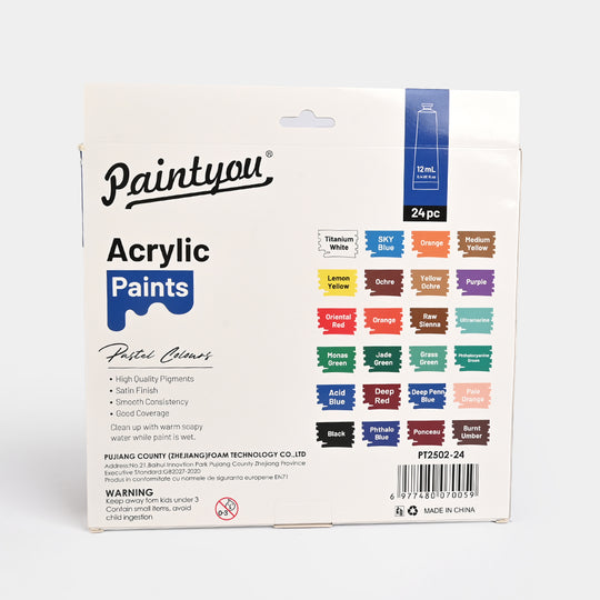 Acrylic Paint Set 24Pcs