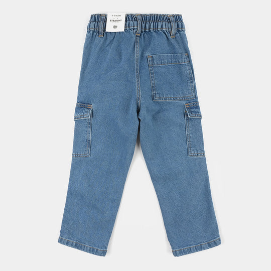 Boys Denim Viscos Pant NEWYORK-Mid Blue