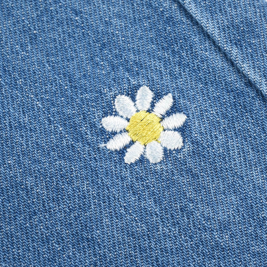 Girls Denim Viscose Pants (Lily) - Mid Blue