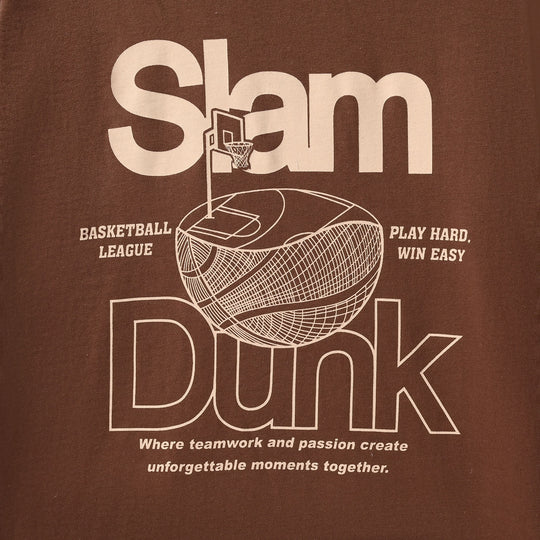 Boys Cotton Jersey Printed T-Shirt - Brown