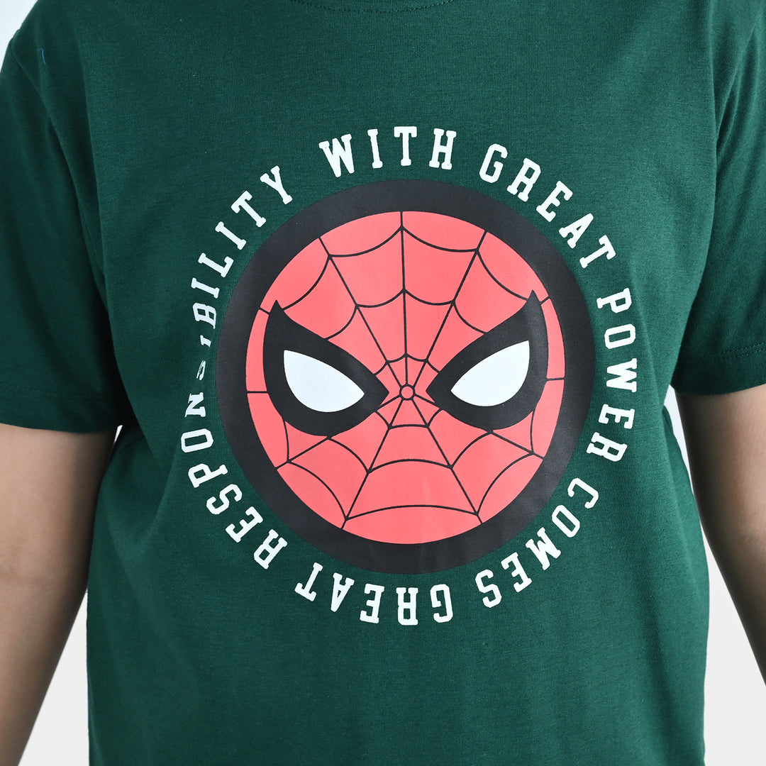 Boys PC Jersey Night Suit Character - Green