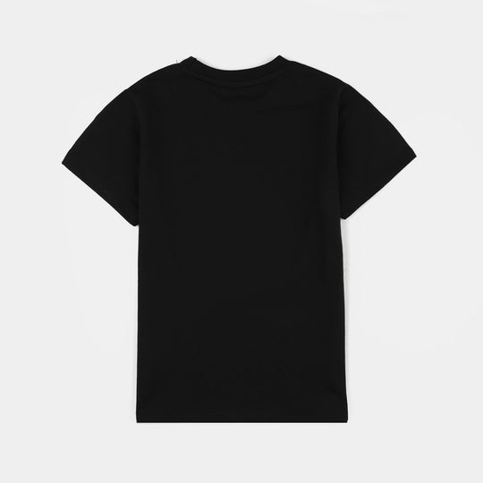 Boys PC Jersey Night Suit-Jet Black