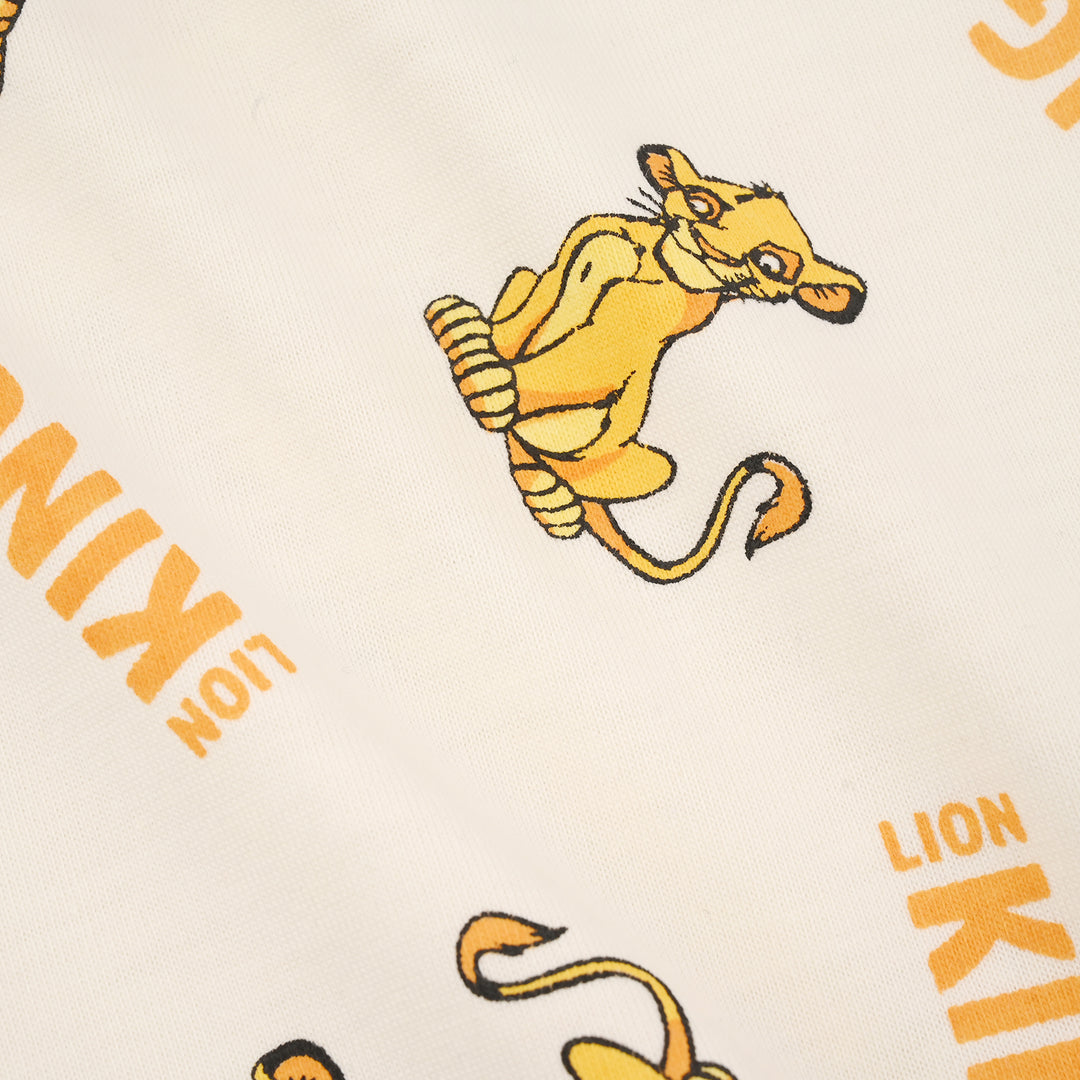 Infant Boys PC Jersey Night Suit LION KING-Off.White