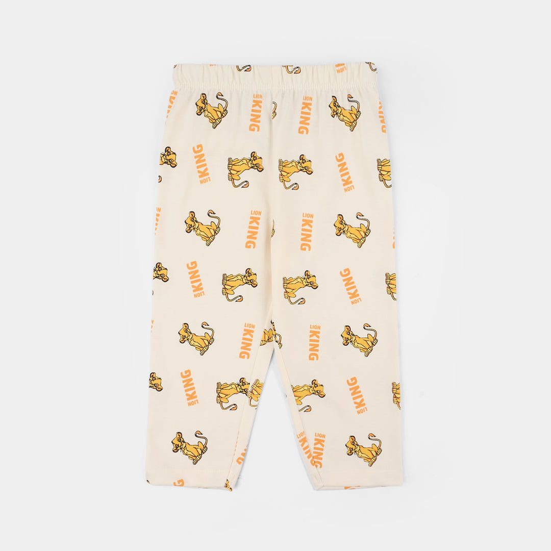 Infant Boys PC Jersey Night Suit LION KING-Off.White