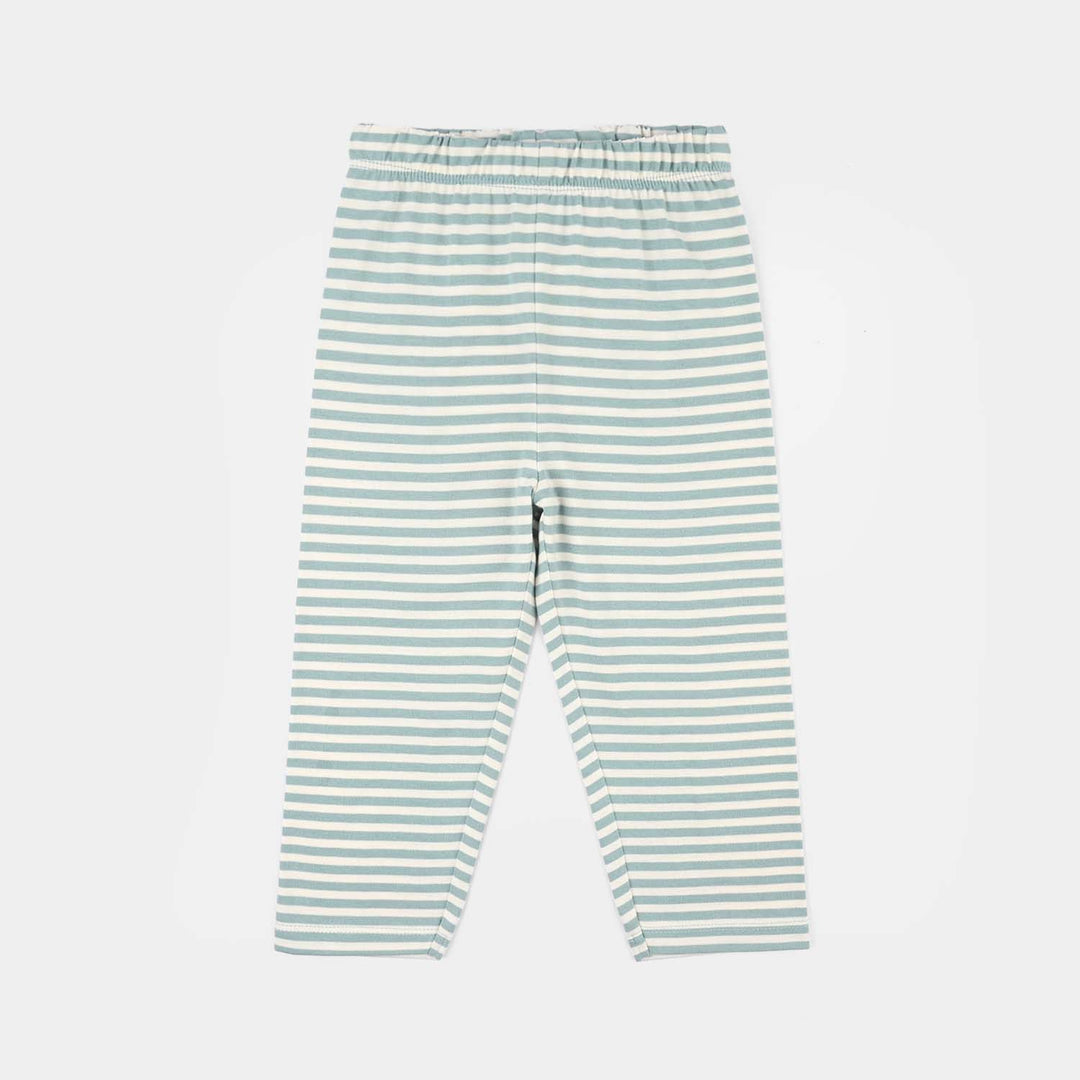 Infant Girls PC Jersey Night Suit SLEEP TIGHT-Blue.Glass