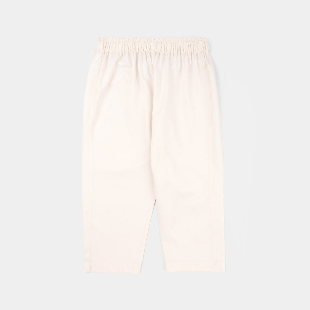 Boys Poly Viscose Kurta Pajama - Off White