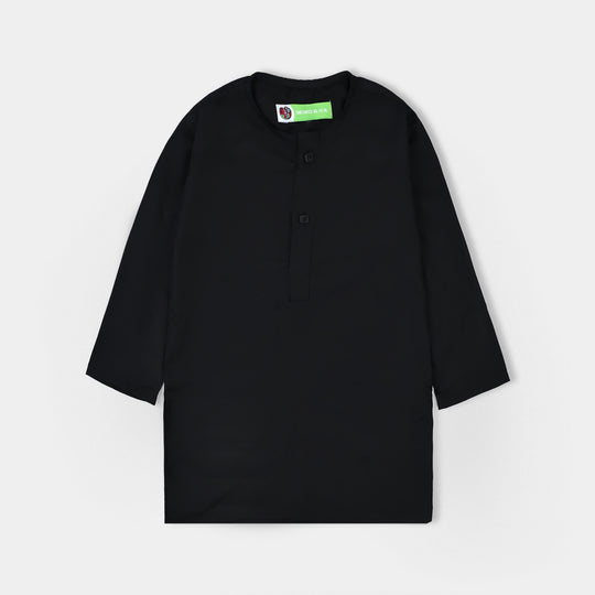 Infant Boys Poly Viscose 3 Piece Suit (Black Blended)