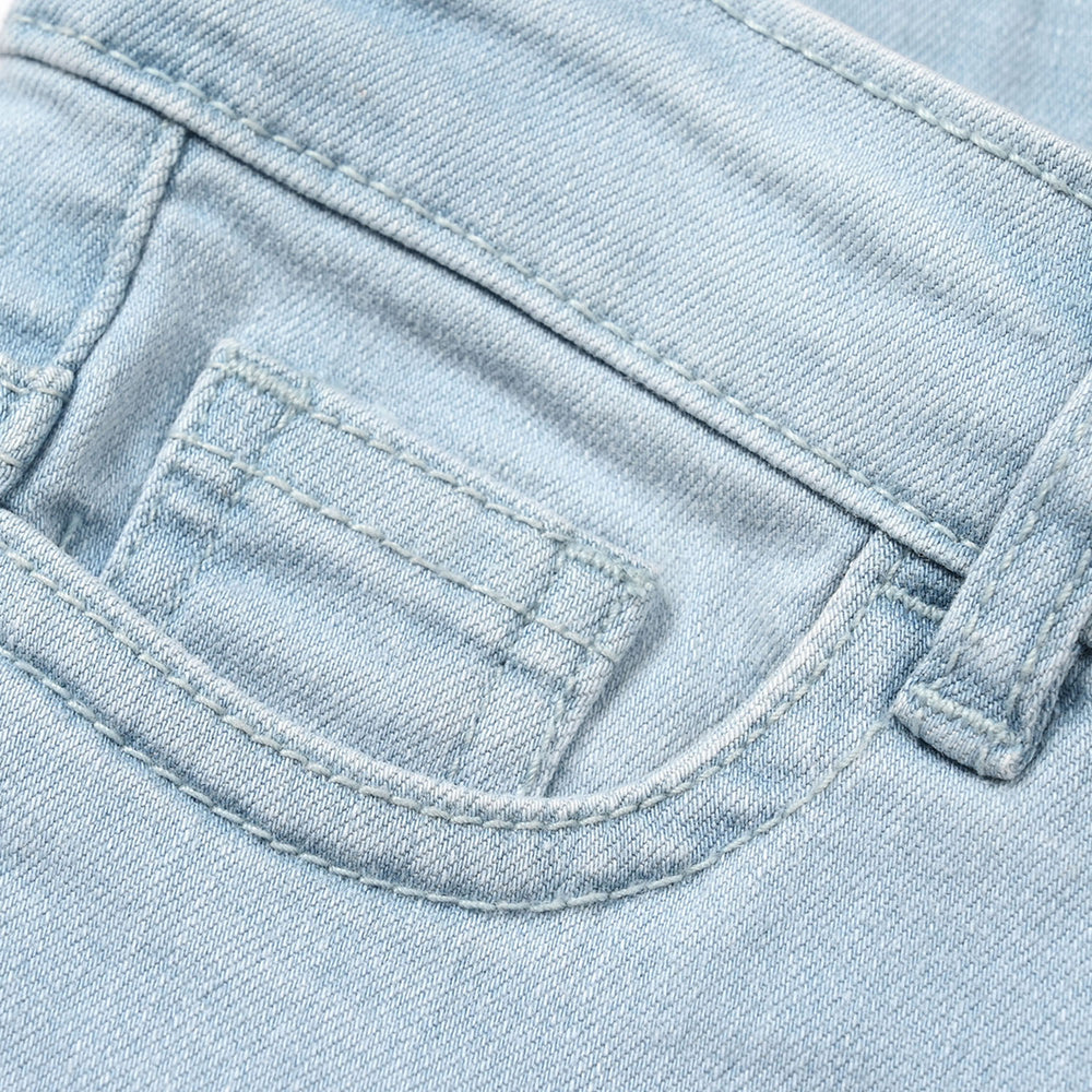 Boys Denim Viscose Pant Basic-Ice Blue